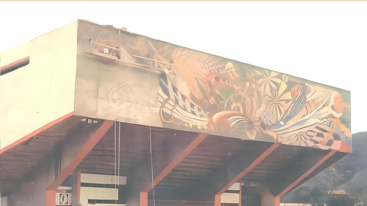 Mural Coliseo Menor Ibagué - Pedro Cabrera