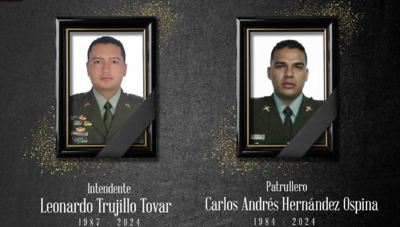 Disidencias asesinan a comandante y patrullero de la Policía en Nátaga, Huila.