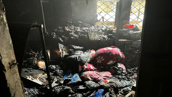 Incendio estructutal en el Centro