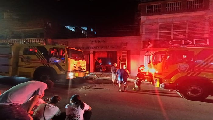 Incendio en iglesia cristiana
