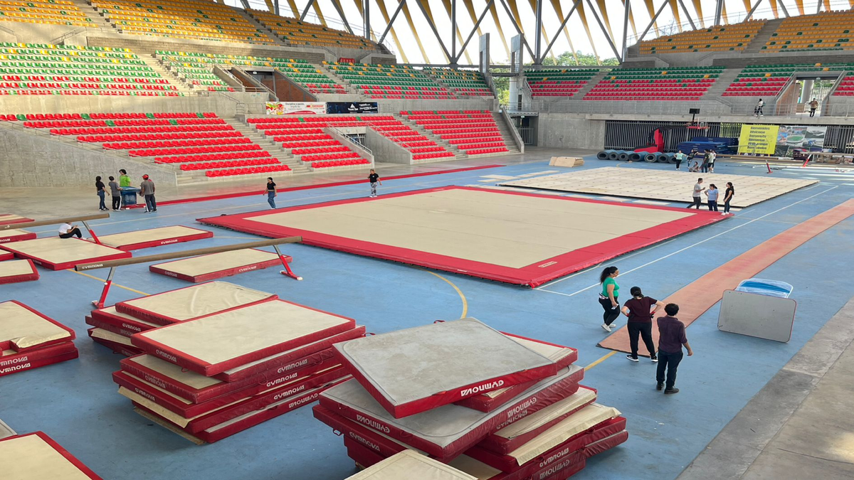 El Coliseo Mayor de Ibagué, sede del Campeonato Sudamericano de Gimnasia Artística
