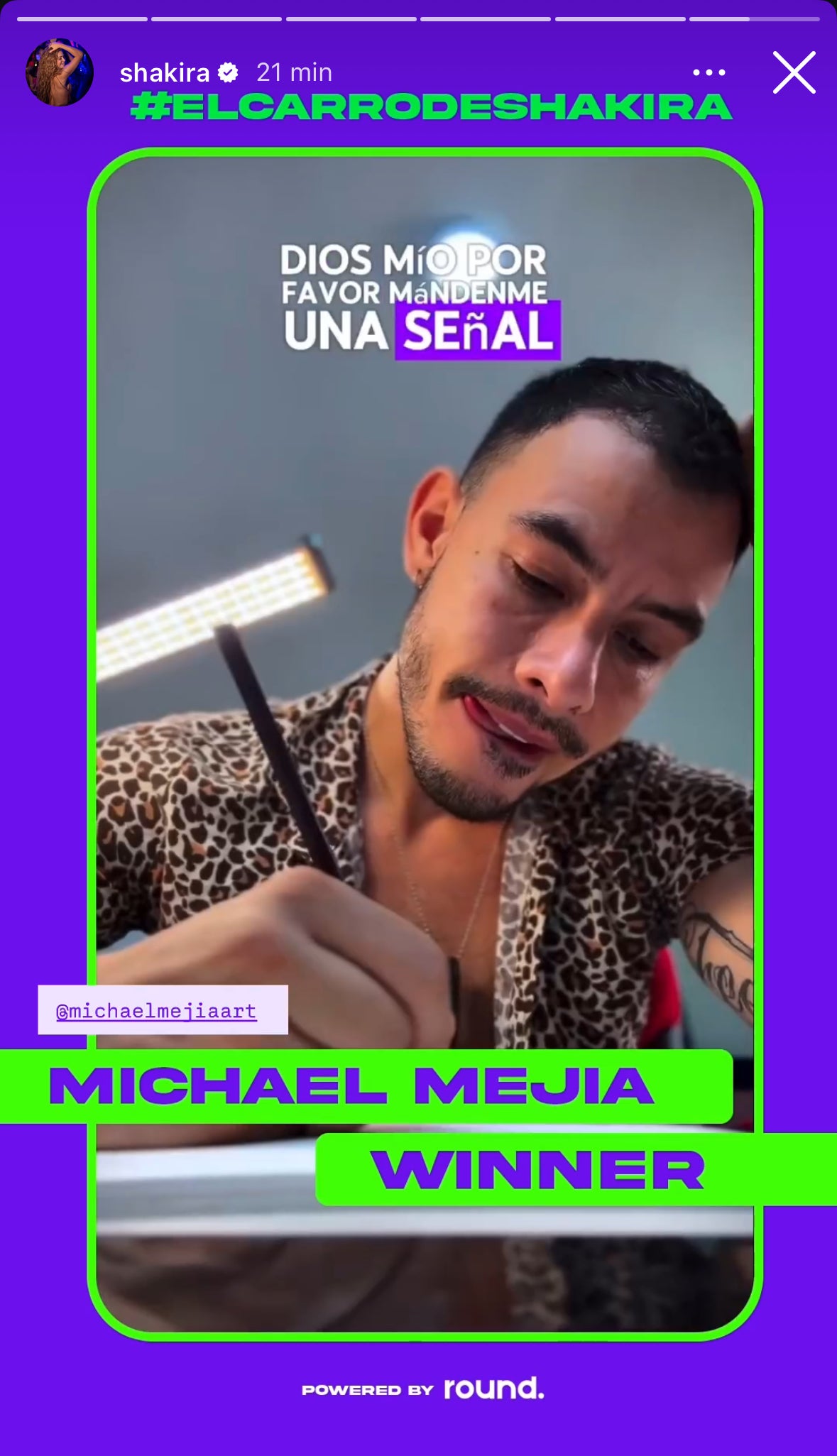 Michael Mejia, ganador