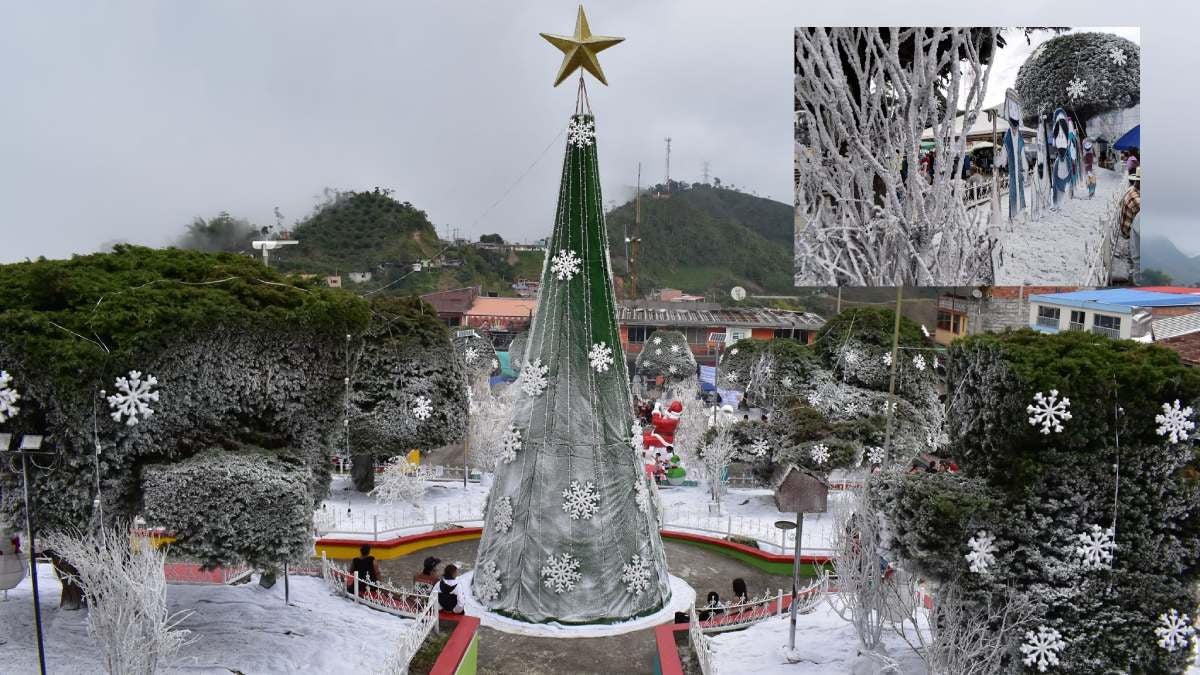 Navidad en Casabianca | Nieve artificial Casabianca | Decoración de Navidad | Diciembre 2024