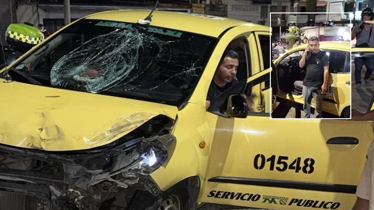 Taxista ebrio arrolló dos motociclistas en la Ceiba de El Salado