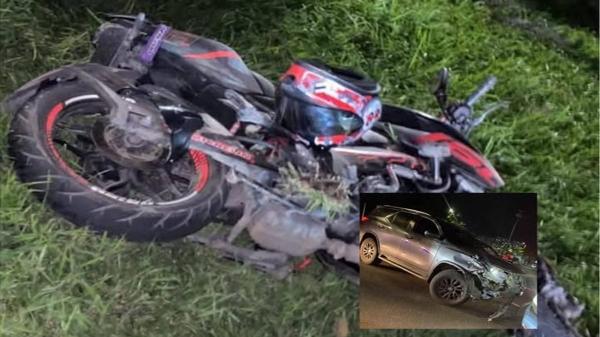 Motociclista gravemente herido en accidente de tránsito en la vía al aeropuerto Perales