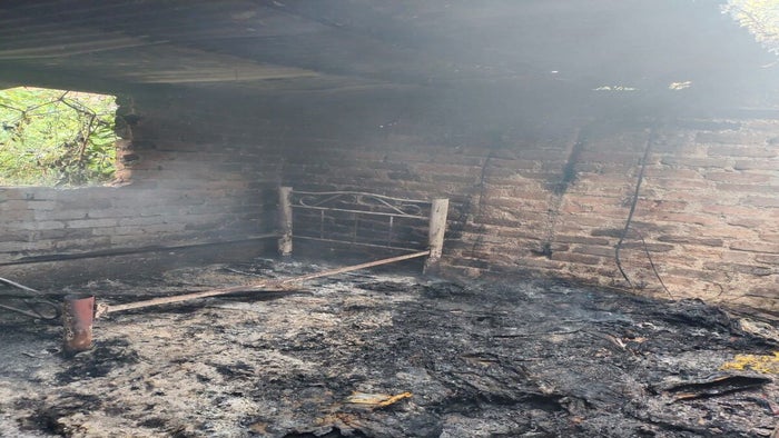 Incendio barrio San Isidro
