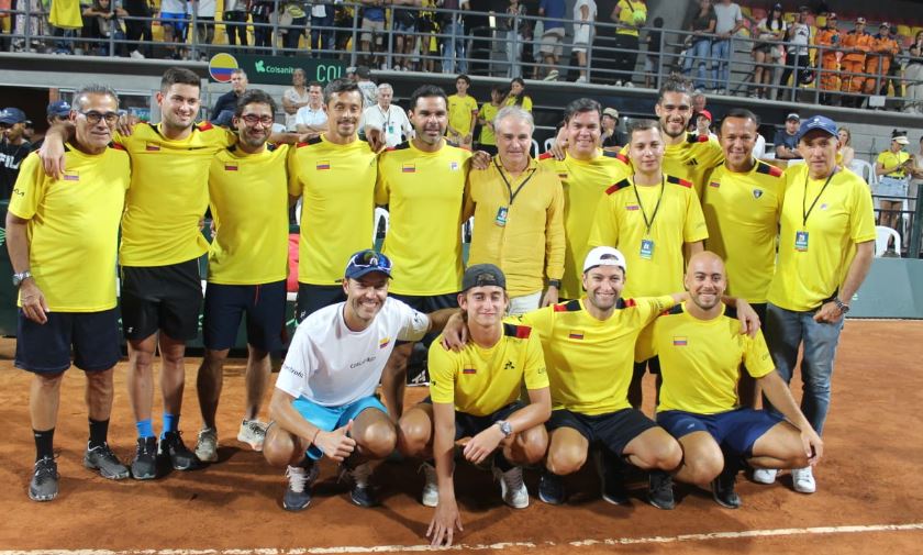 Equipo Colombia Colsanitas en la Copa Davis 2025