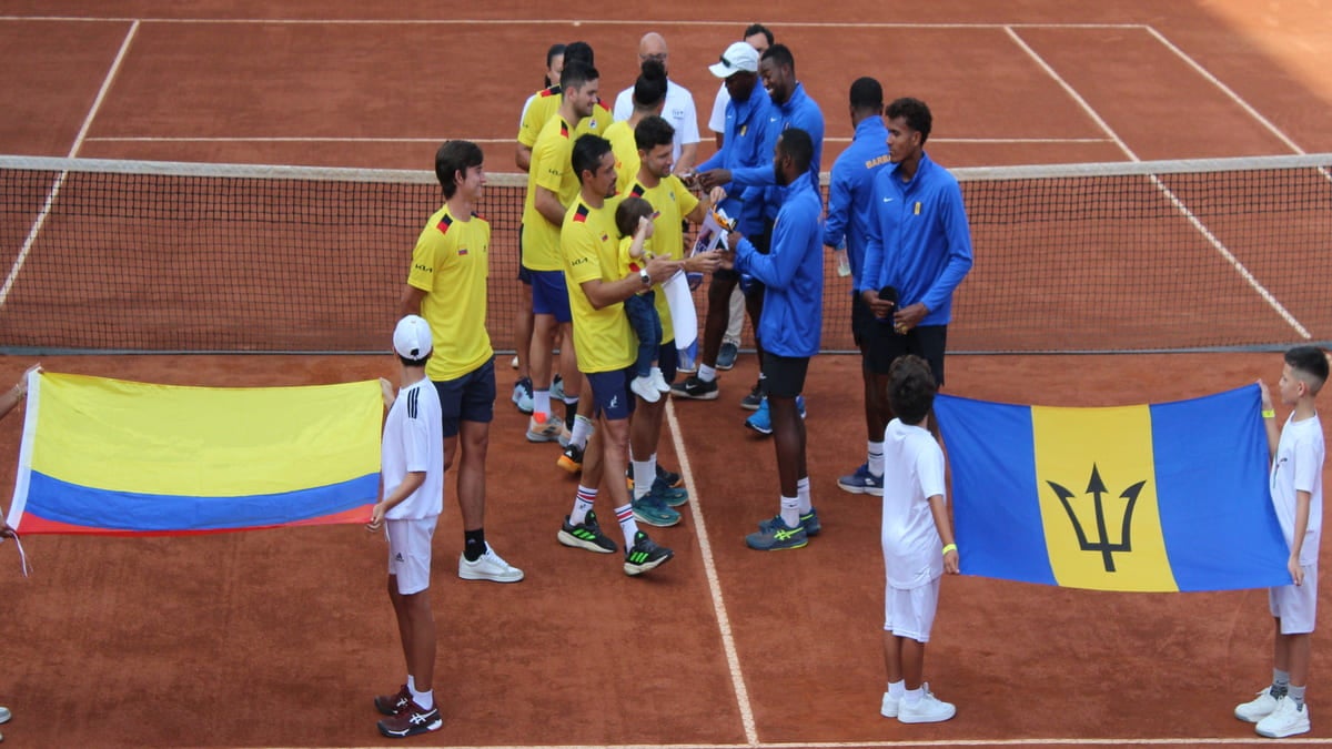 La serie entre Colombia y Barbados se encuentra 1-1 por Davis Cup Ibagué 2025