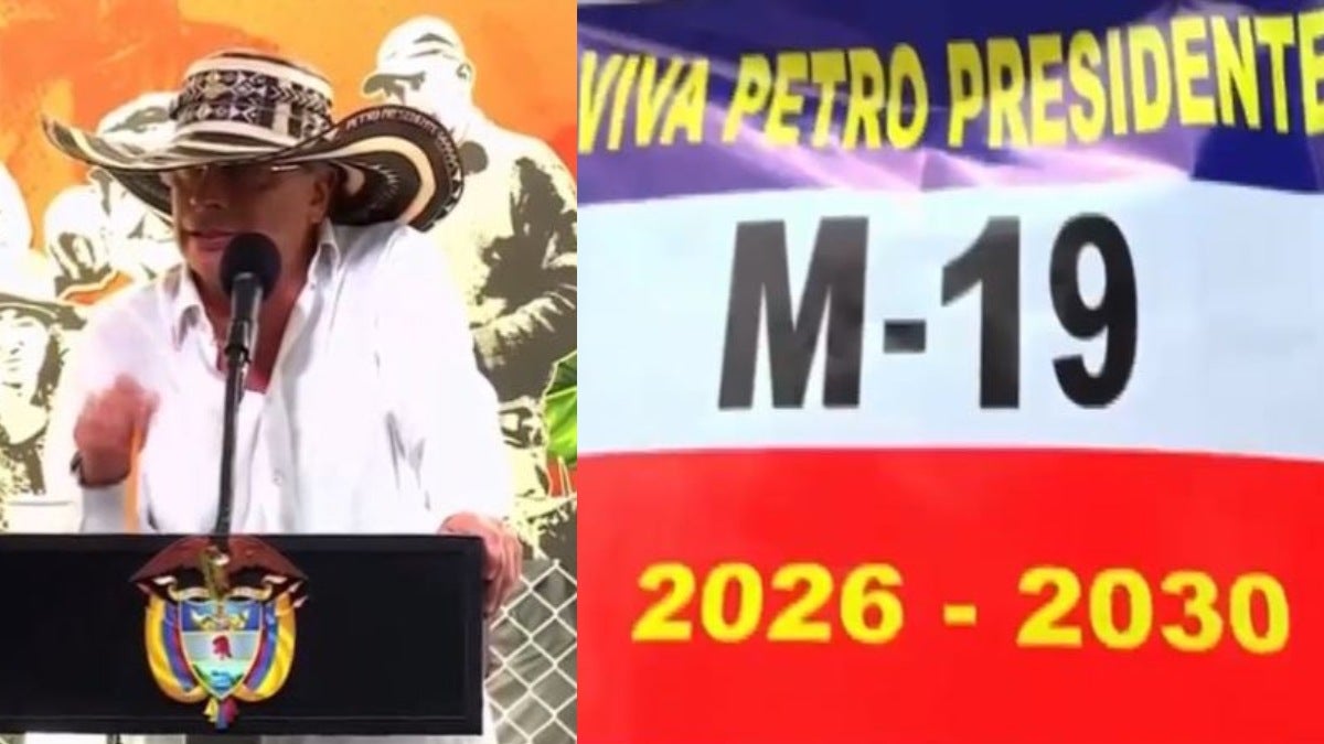 Presidente Petro y bandera M19 | Petro en el Tolima | Petro M19 | Febrero 2025