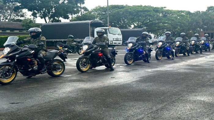 Motorizados ejército nacional