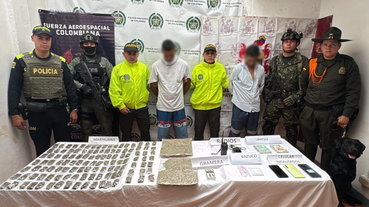 Operativo en Fresno deja dos capturados y más de 2 kilos de marihuana incautados