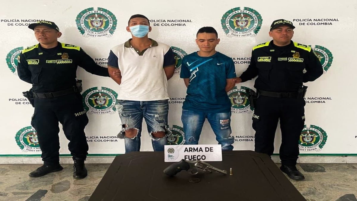 Capturados dos hombres en Ibagué con 22 anotaciones judiciales