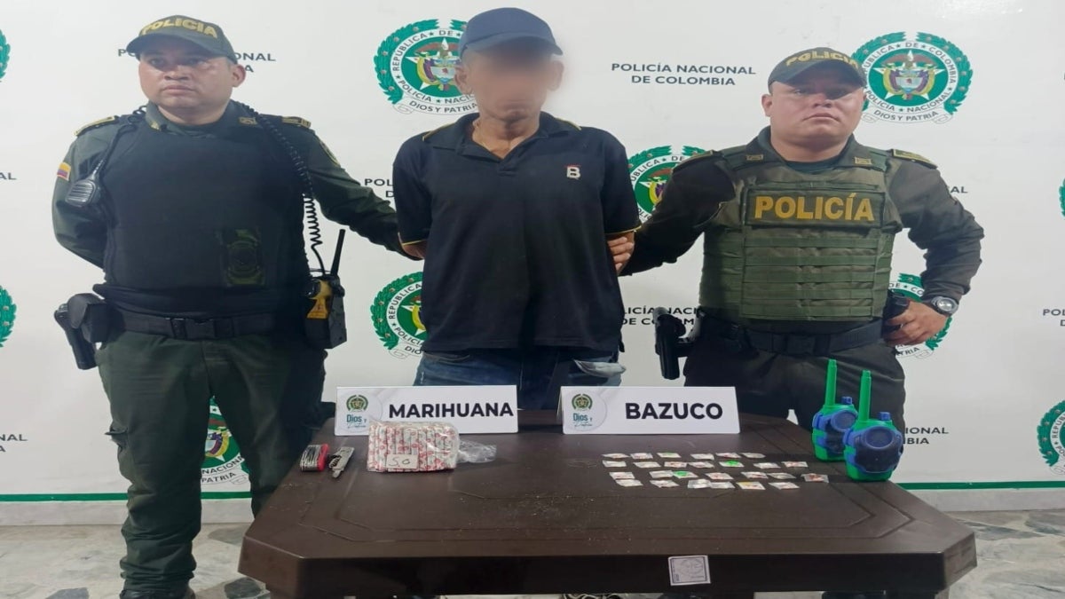 presunto expendedor de drogas con historial delictivo