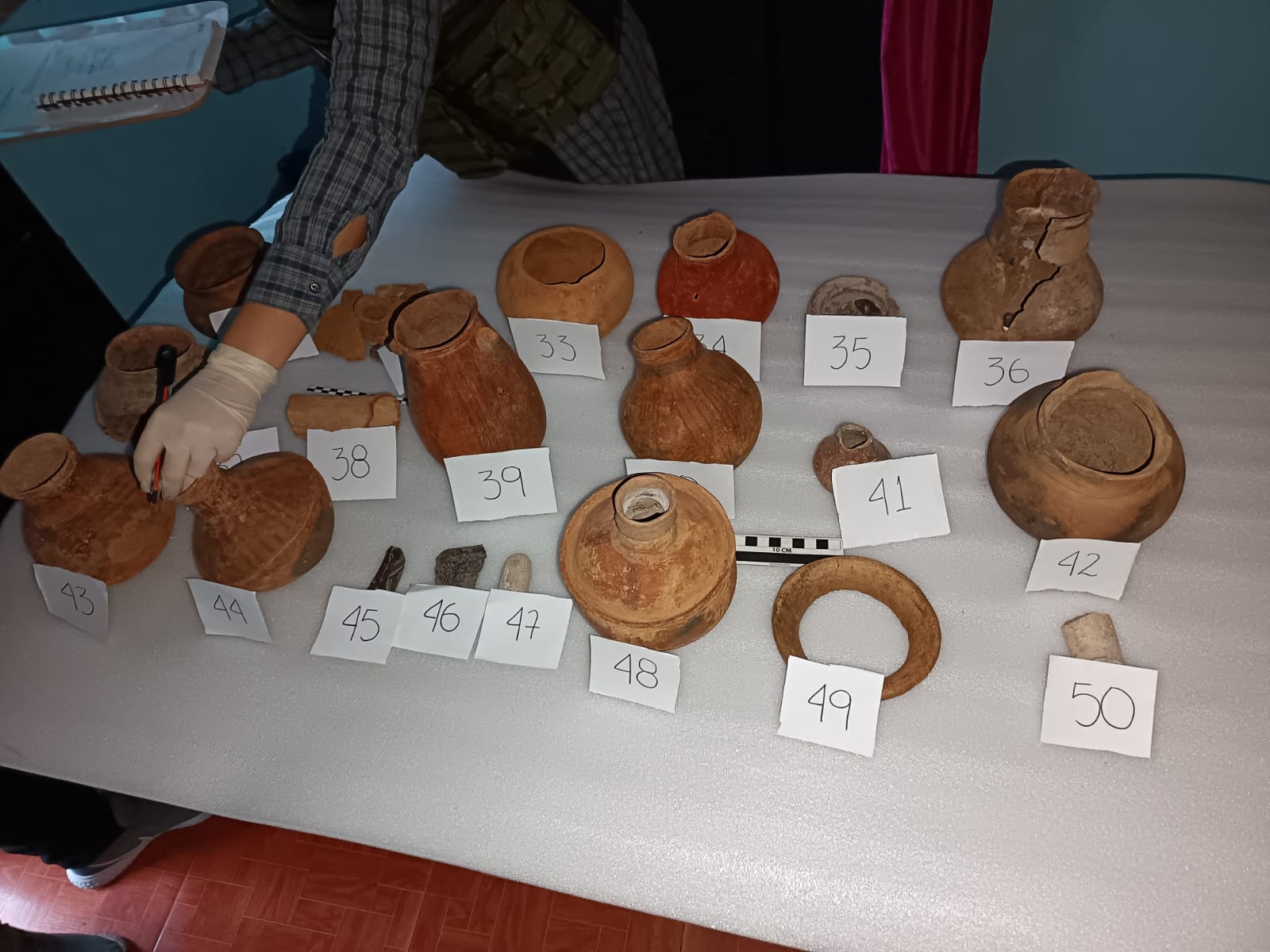 En el sur del Huila incautan 145 piezas, pertenecientes al Patrimonio Arqueológico de la Nación.