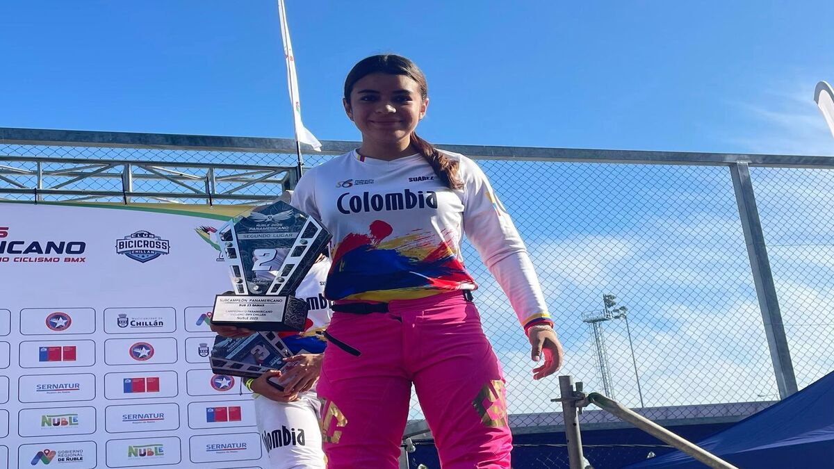 La tolimense Natalia Mendieta, subcampeona Panamericana de BMX