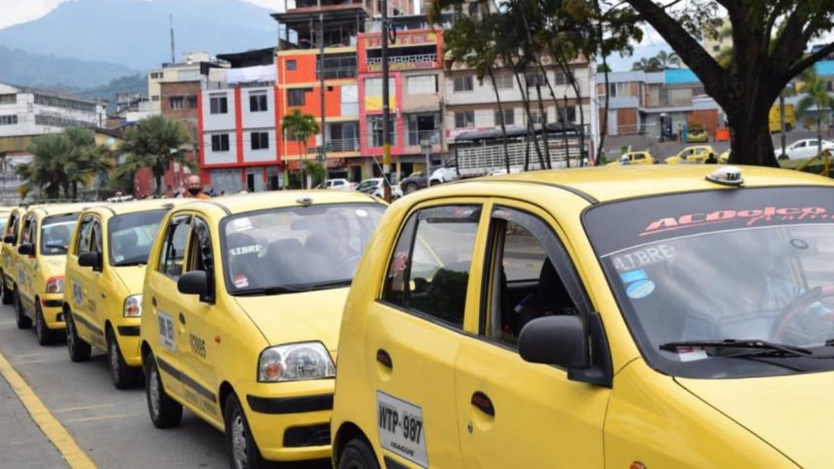 Paro de taxis en Ibagué (imagen de referencia)