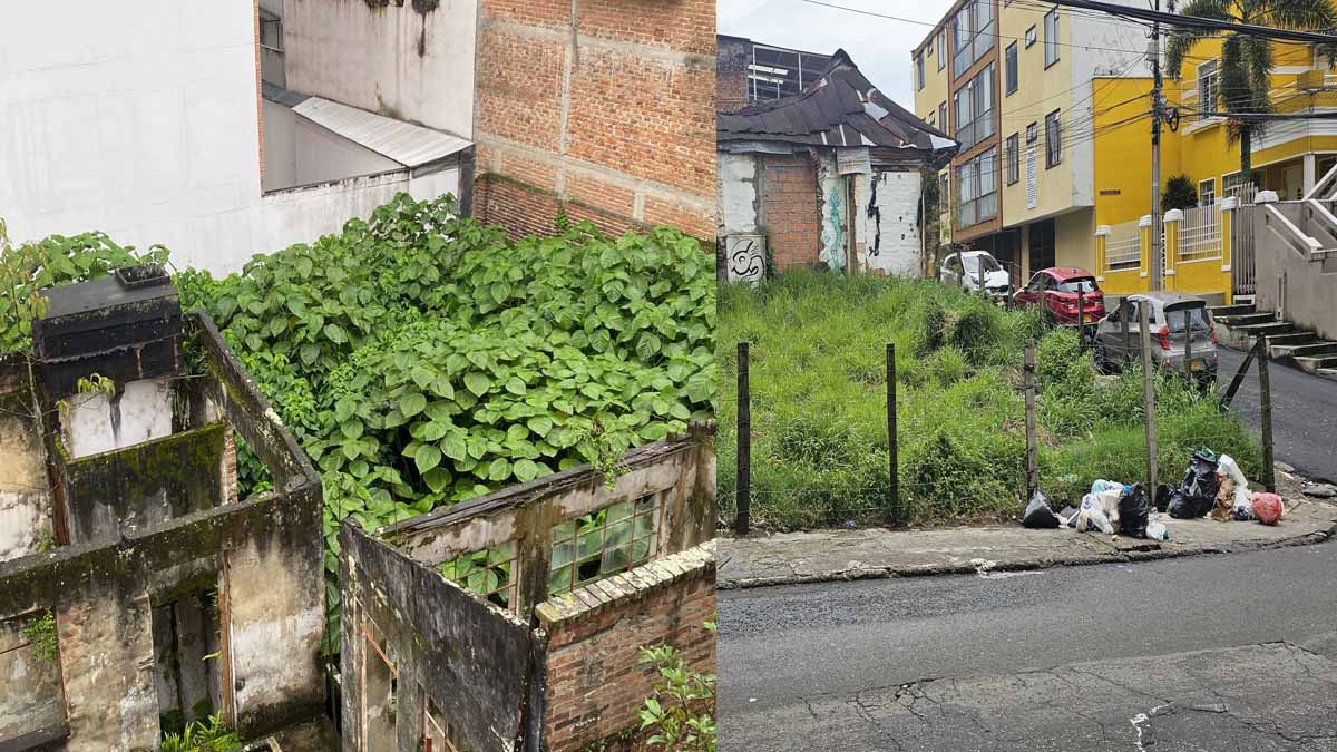 Predios abandonados en La Pola