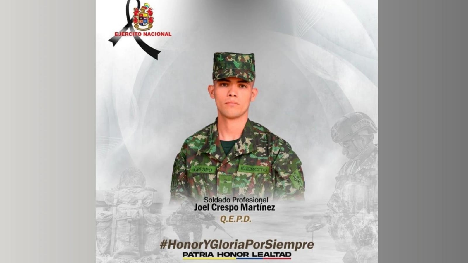 Soldado fallecido Putumayo