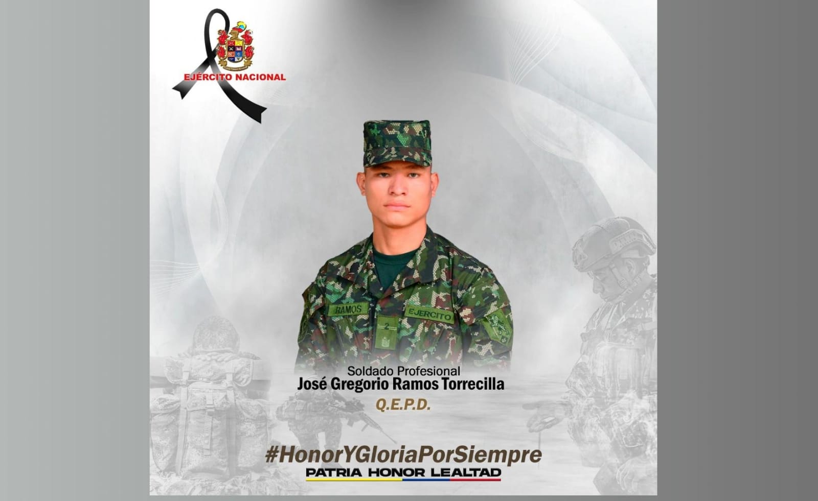 Soldado profesional José Gregorio Ramos Torrecilla