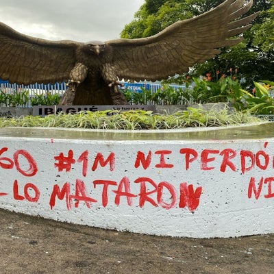 Noticia Ibagué: Monumento 'Águila que alza vuelo' fue vandalizado