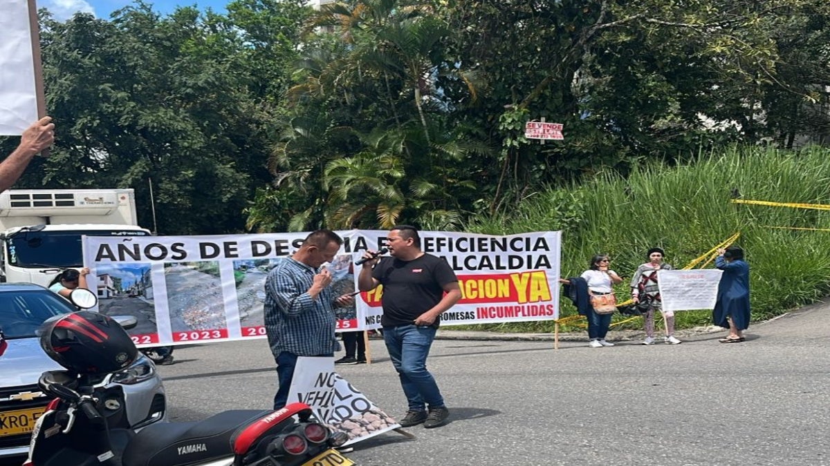 Protesta vías Piedra Pintada