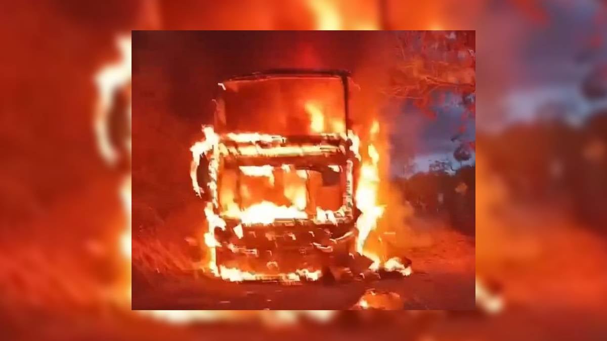 Queman bus en Caquetá - Militar quemado - 2025