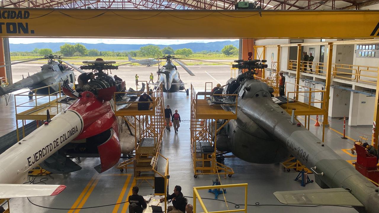 Helicópteros reparados
