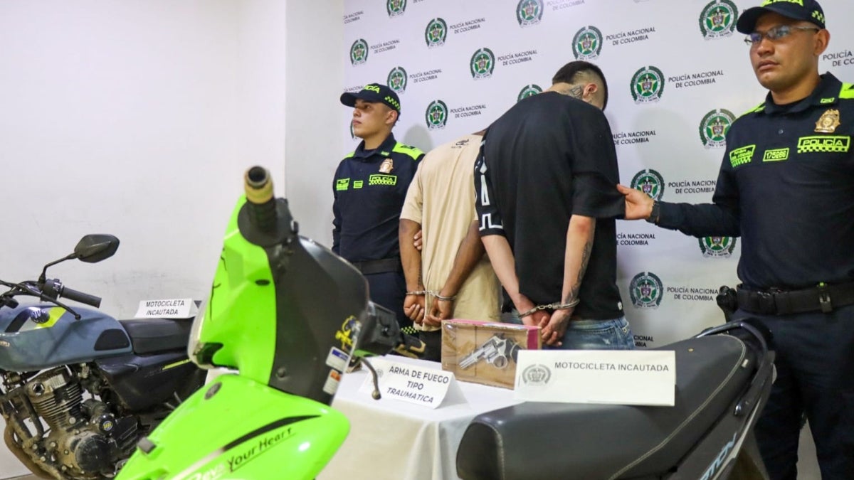 A tiros con la Policía: capturados tras robar celular y un millón de pesos