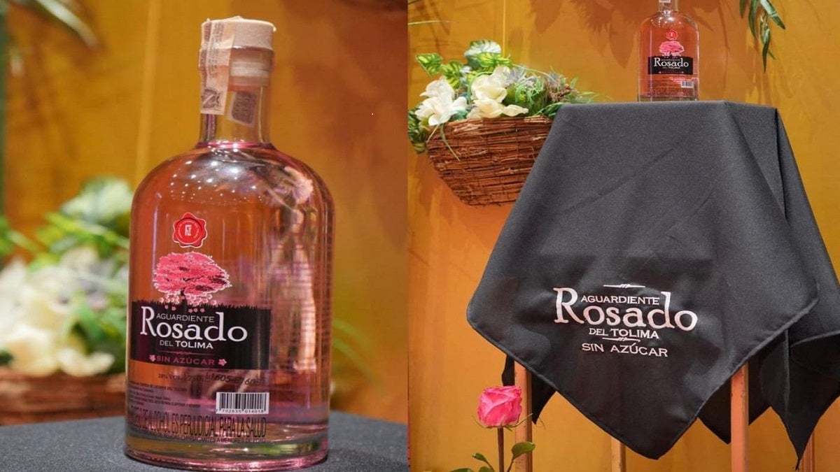 Aguardiente Rosado del Tolima sin azúcar
