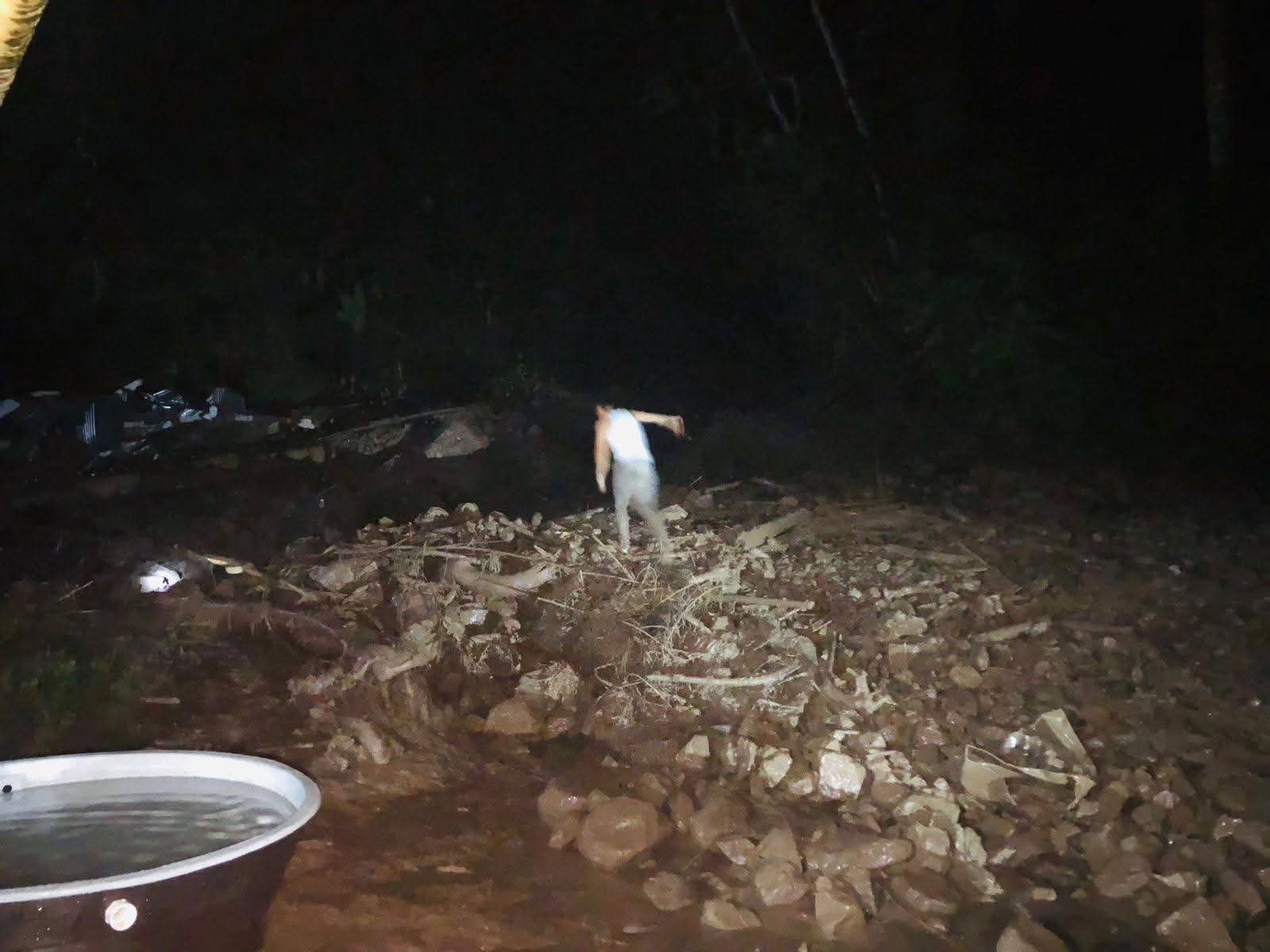 Vivienda completamente destruida por avalancha en el sur del Huila