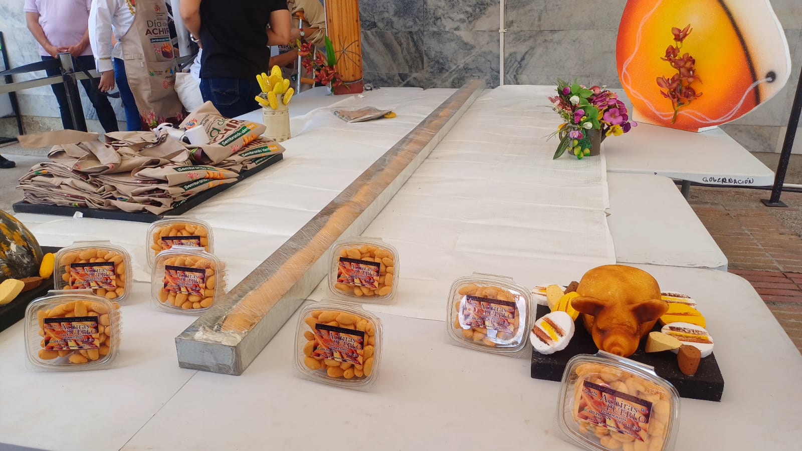 Bizcocho de achira de tres metros en el Huila.