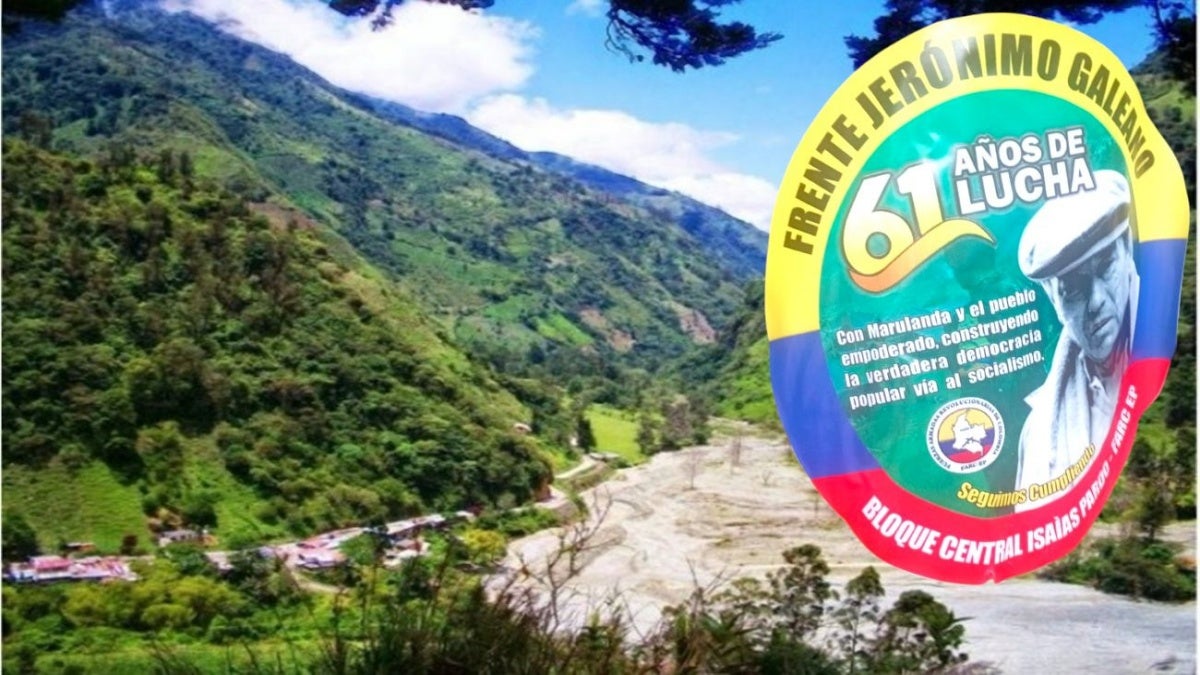 Panfleto en el Cañón del Combeima