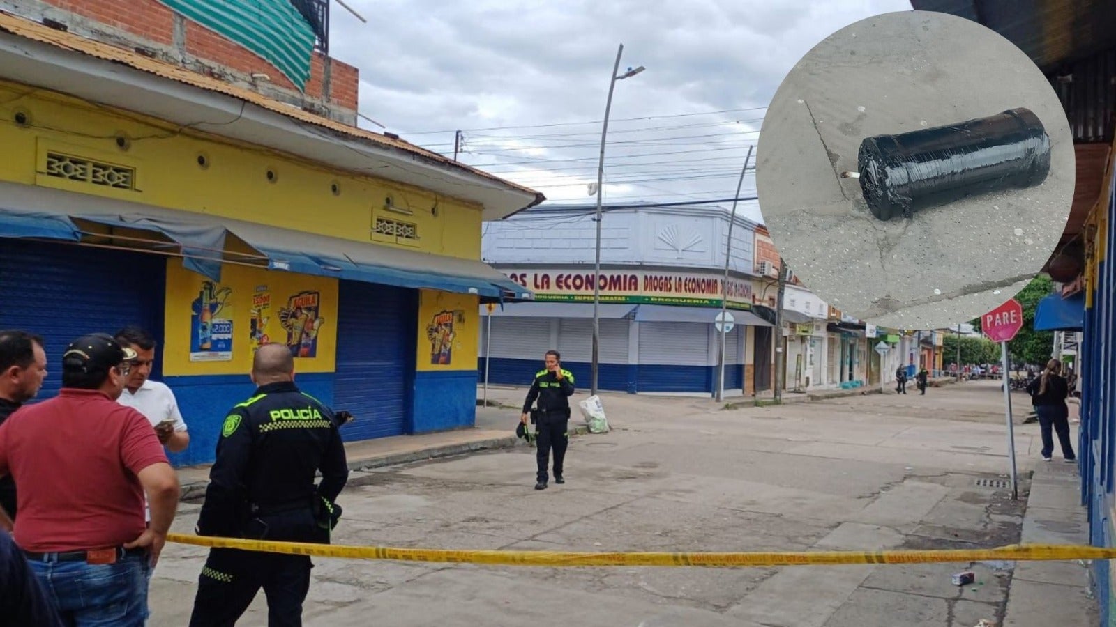 Referencia artefacto explosivo Huila