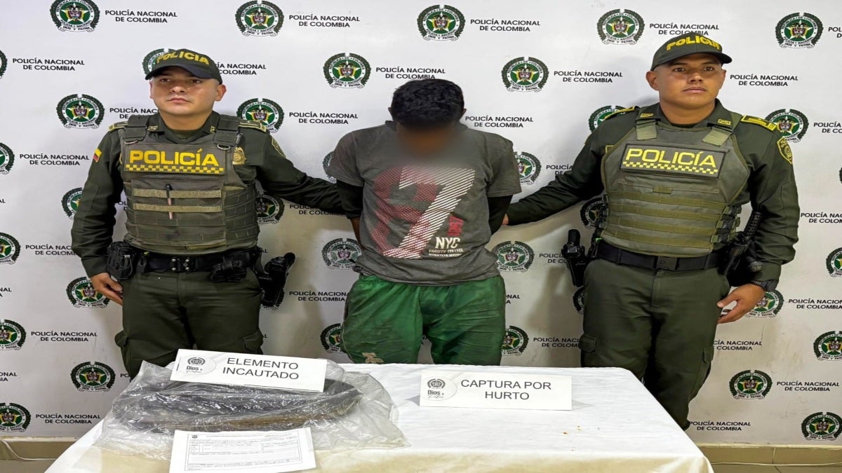 Capturan en flagrancia a alias “Chiribico” por robo de tapas en el Jordán