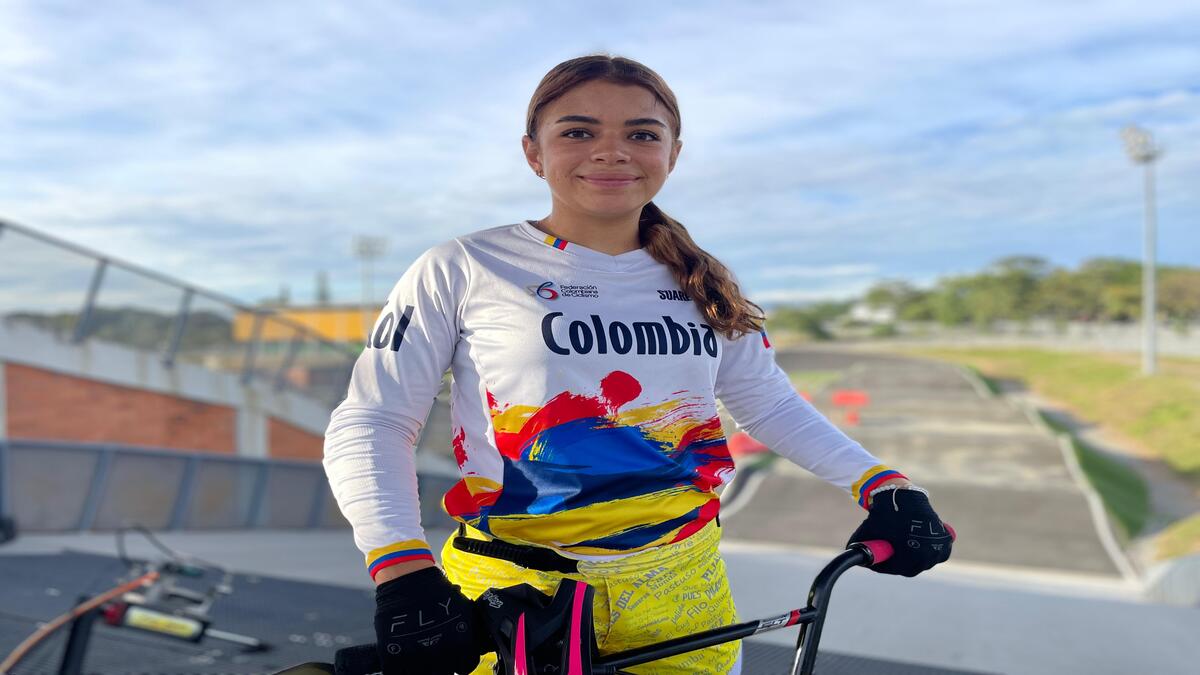 Natalia Mendieta, en el Campeonato Mundial de BMX UCI 2025 en Dinamarca