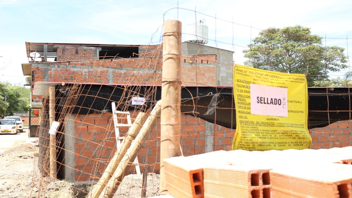 Selladas obras barrio Los Tunjos