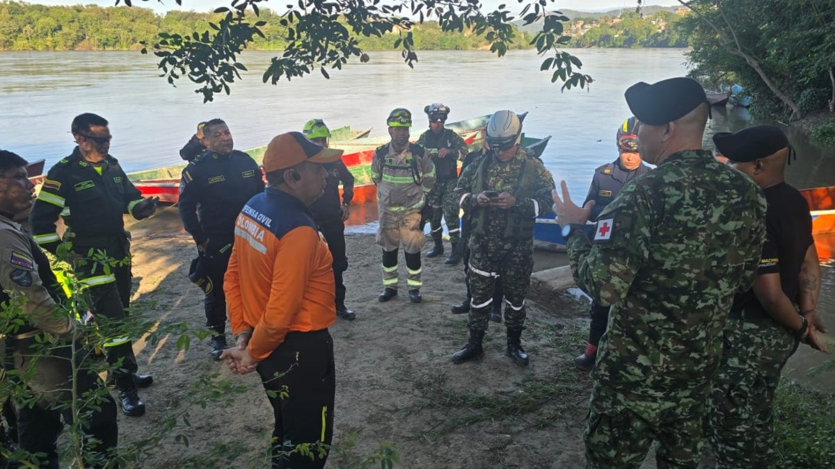 Dos de los tres oficiales desaparecidos en el río Magdalena fueron encontrados sin vida