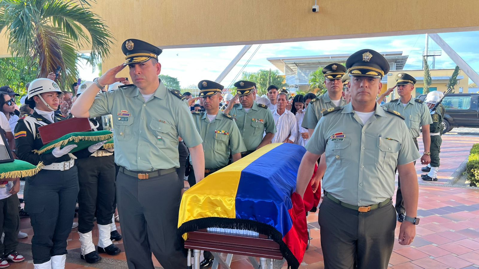 Exequias patrullero Sergio Andrés Trujillo
