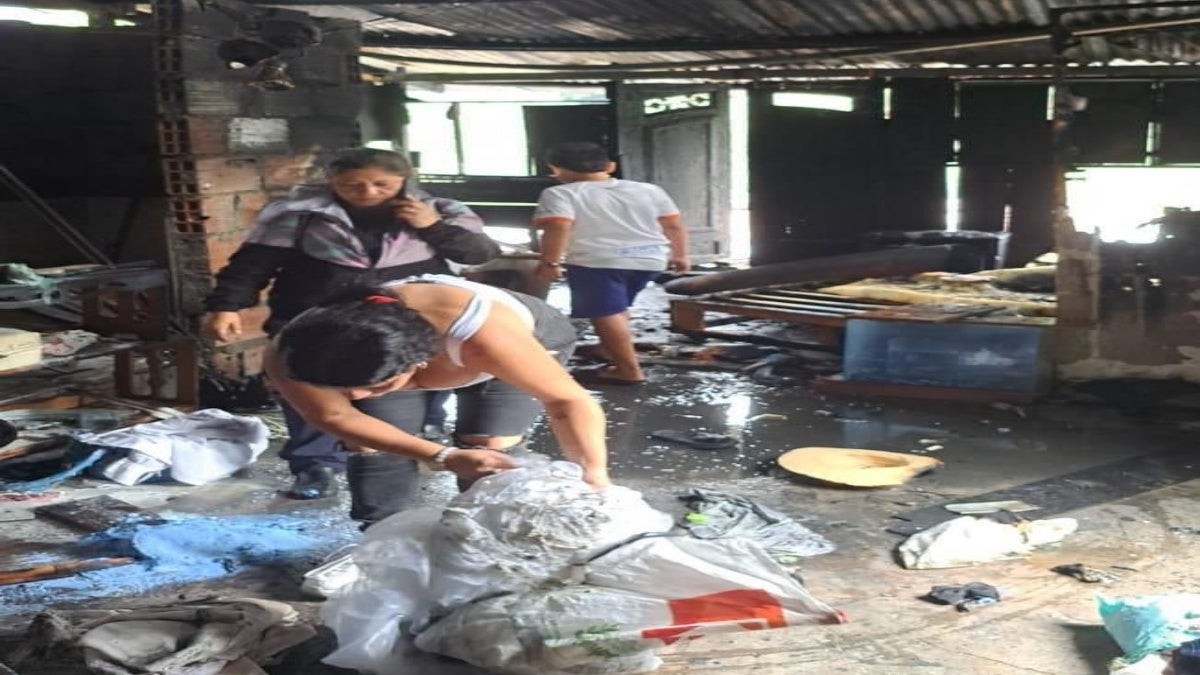 Incendio estructural vivienda barrio Baltazar