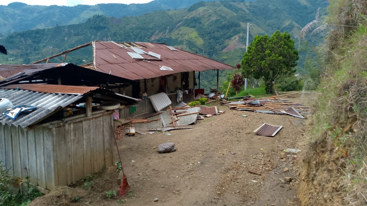 Vivienda destruida vía Dantas