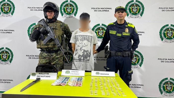 ¡Pillado con el bazuco listo pa’ la venta! Así cayó alias ‘Lágrimas’ en Ibagué