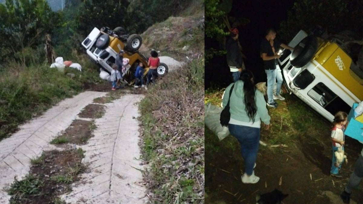 ¡Cuatro heridos dejó volcamiento de campero en zona rural de Casabianca!