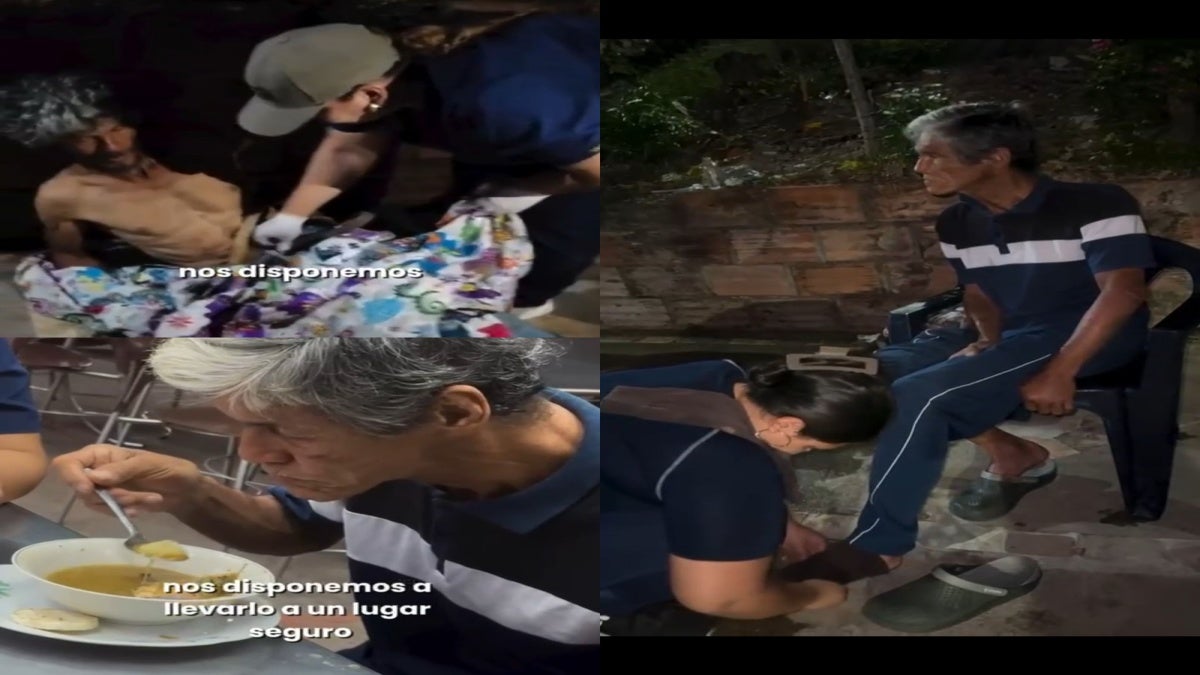 Adulto mayor rescatado barrio Independiente parte alta