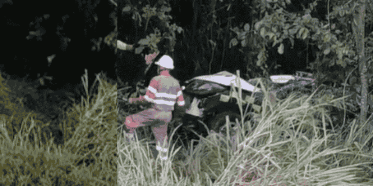 Camioneta cayó por un barranco en Ibagué y los ocupantes salieron ilesos