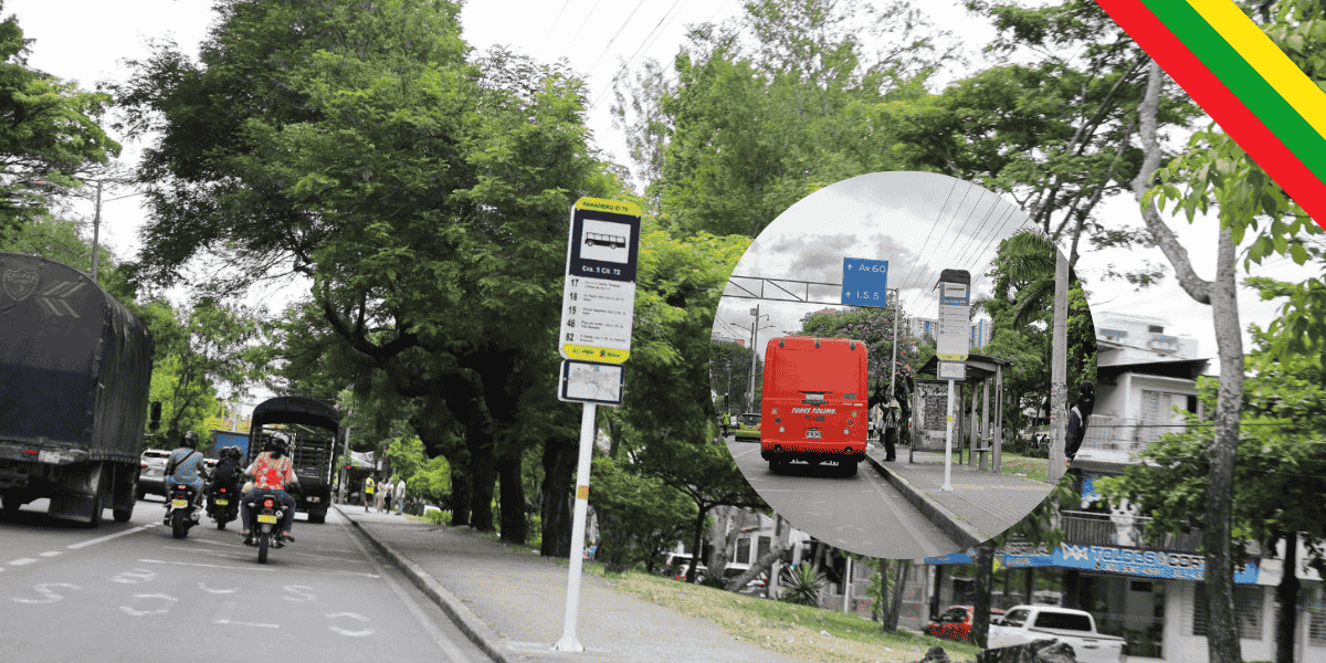 nuevos paraderos del SETP en Ibagué