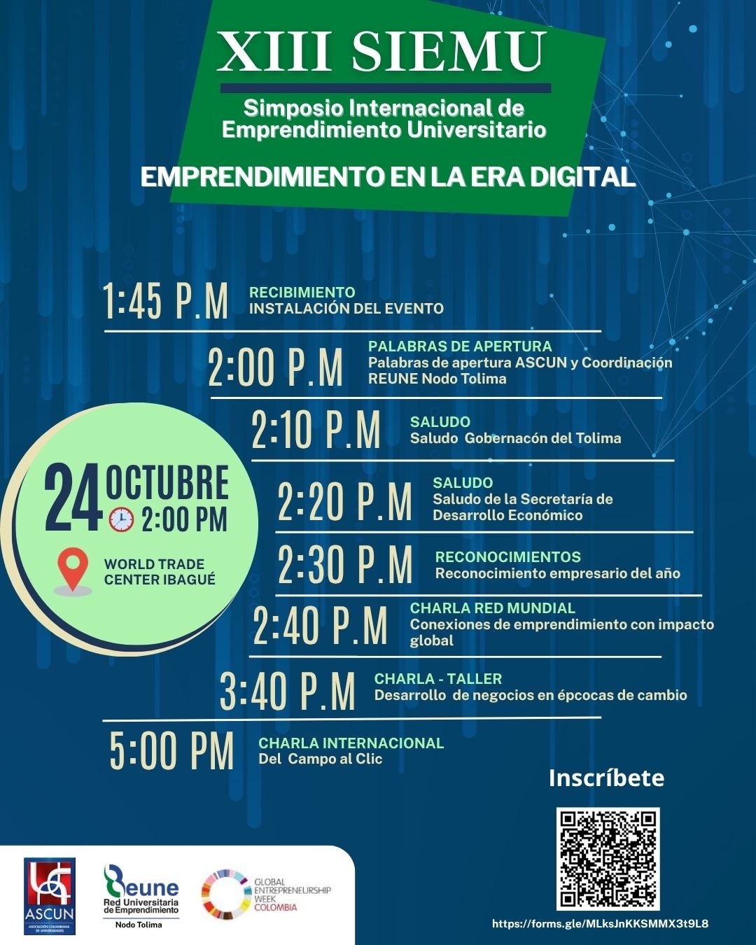 Programación XIII Simposio Internacional de Emprendimiento Universitario