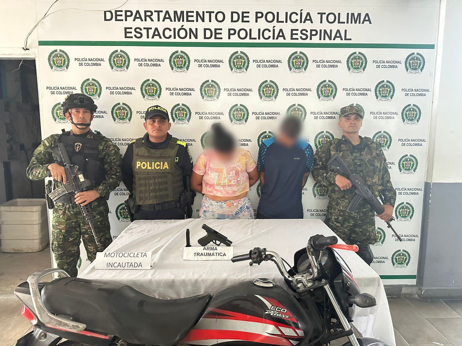 Una intervención policial deja capturas, incautaciones y operativos activos en El Espinal