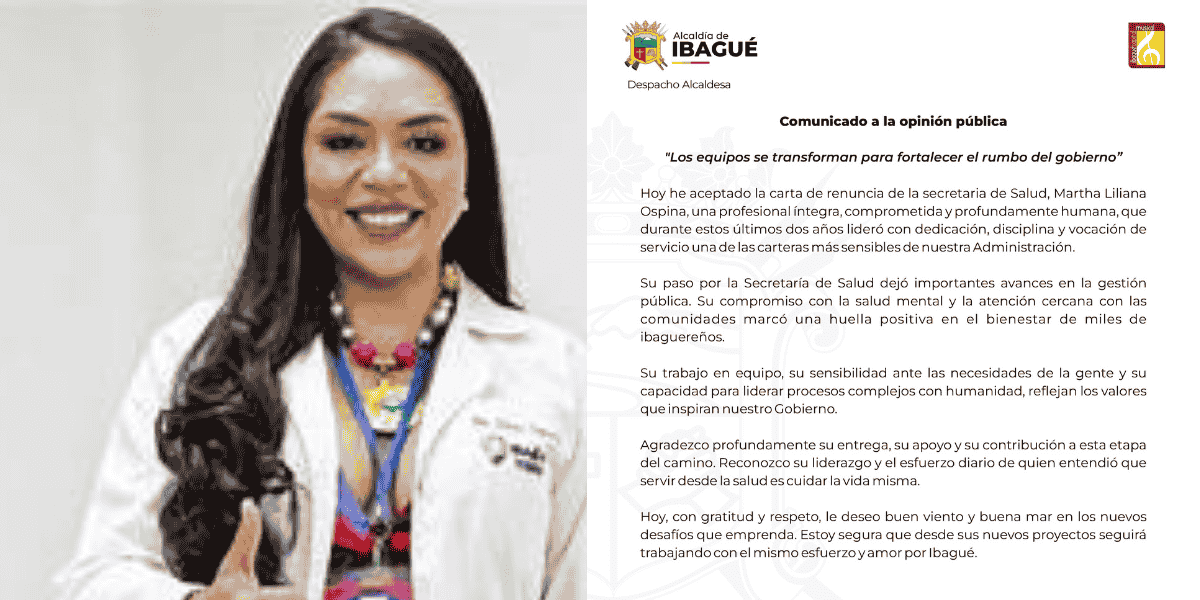 Cambio en el sector salud: renuncia aceptada y reconocimiento a la gestión