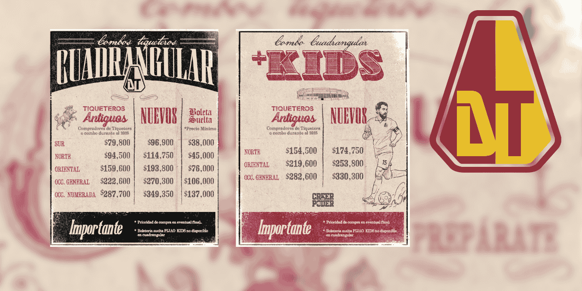 Cuadrangular anuncia tarifas y combos para el ingreso en Ibagué