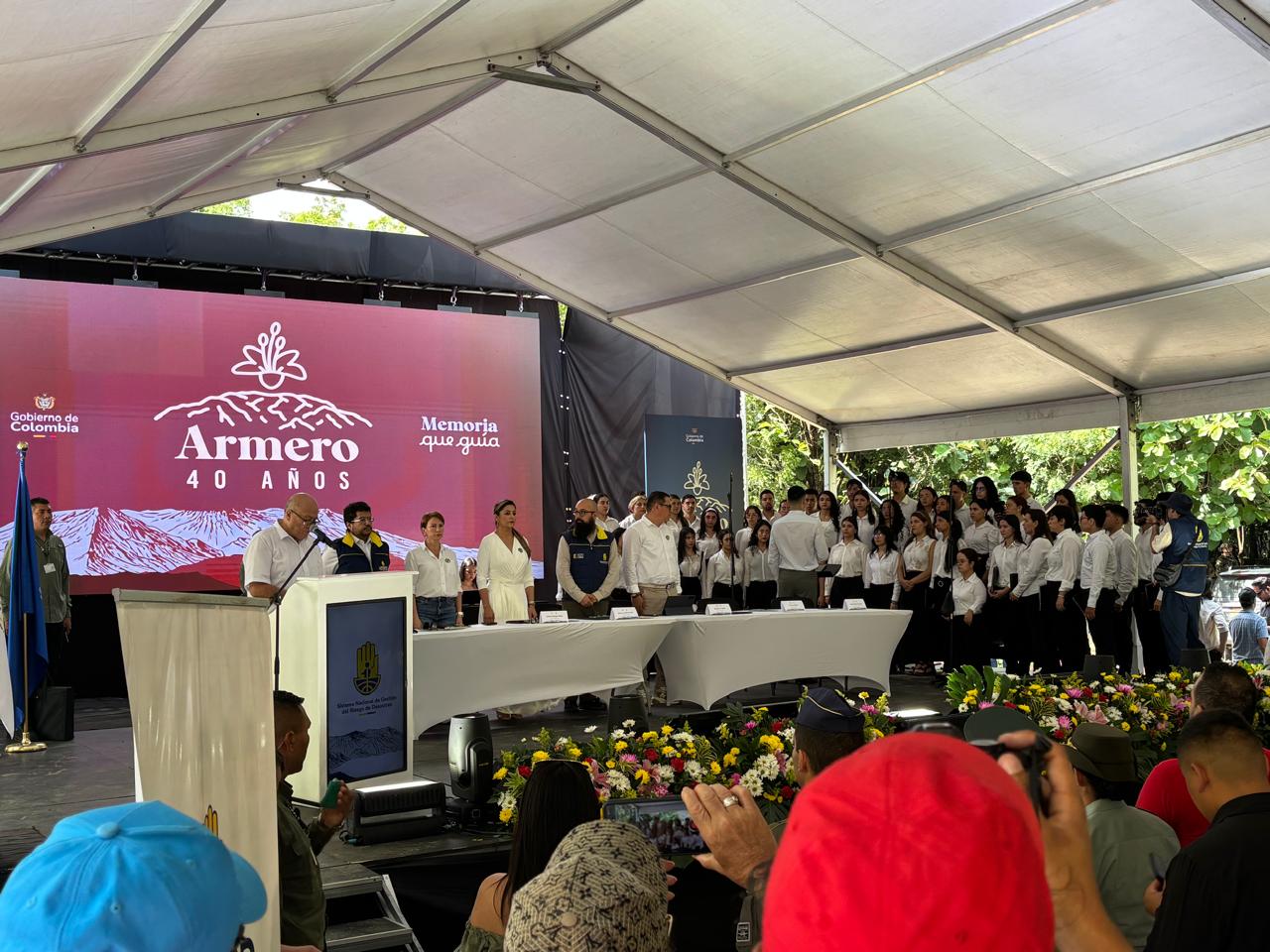 Conmemoración de los 40 años de Armero.
